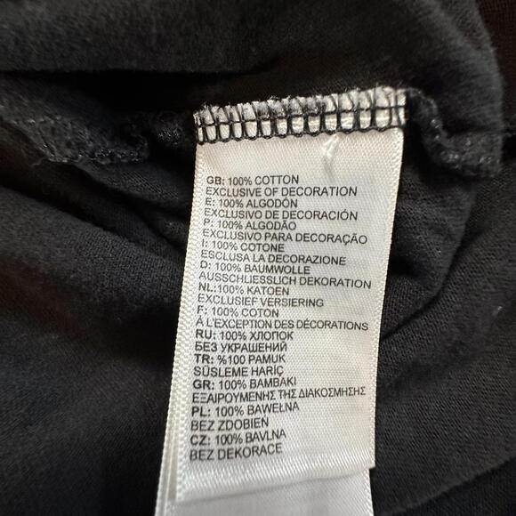 The North Face Black Long Sleeve Shirt Men’s M – Logo Sleeve, Cotton Comfort Q16 - Picture 3 of 9